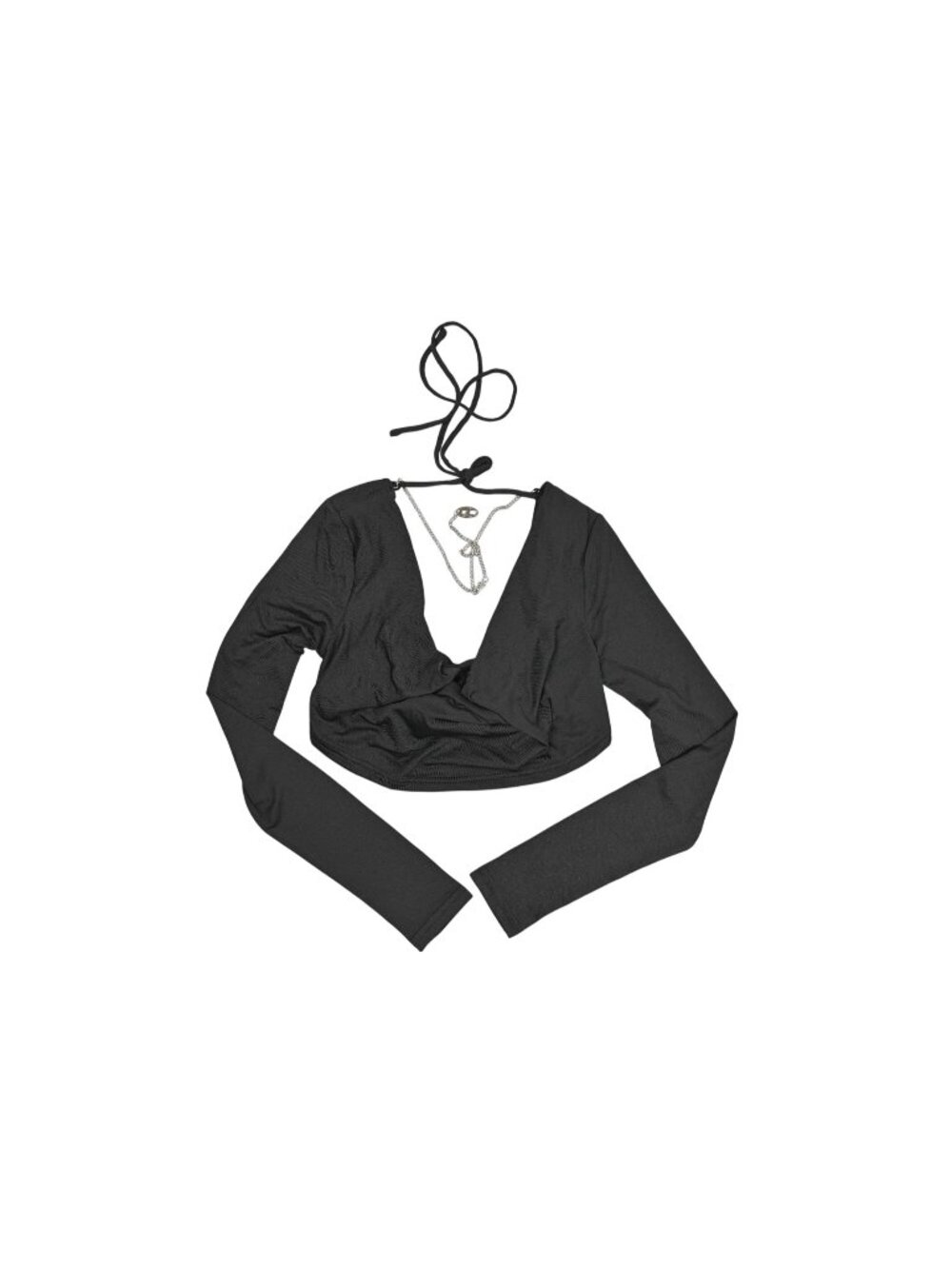 Outcast Felicite Long Sleeve Top in Black